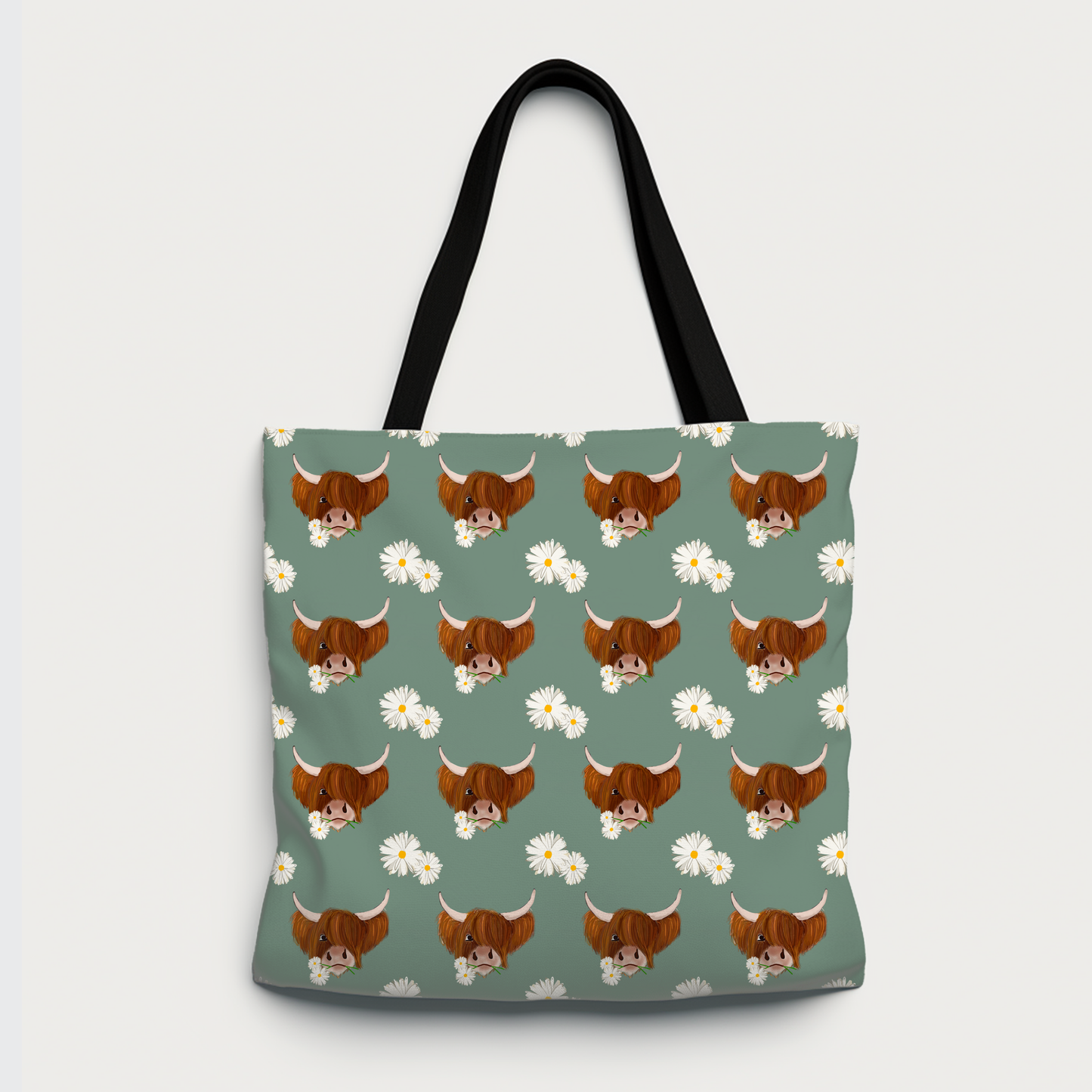 Daisy the Highland Coo - Canvas Tote Bag