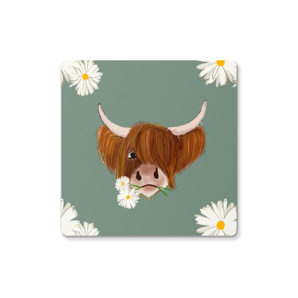 Daisy the Highland Coo - Coasters 2 pack
