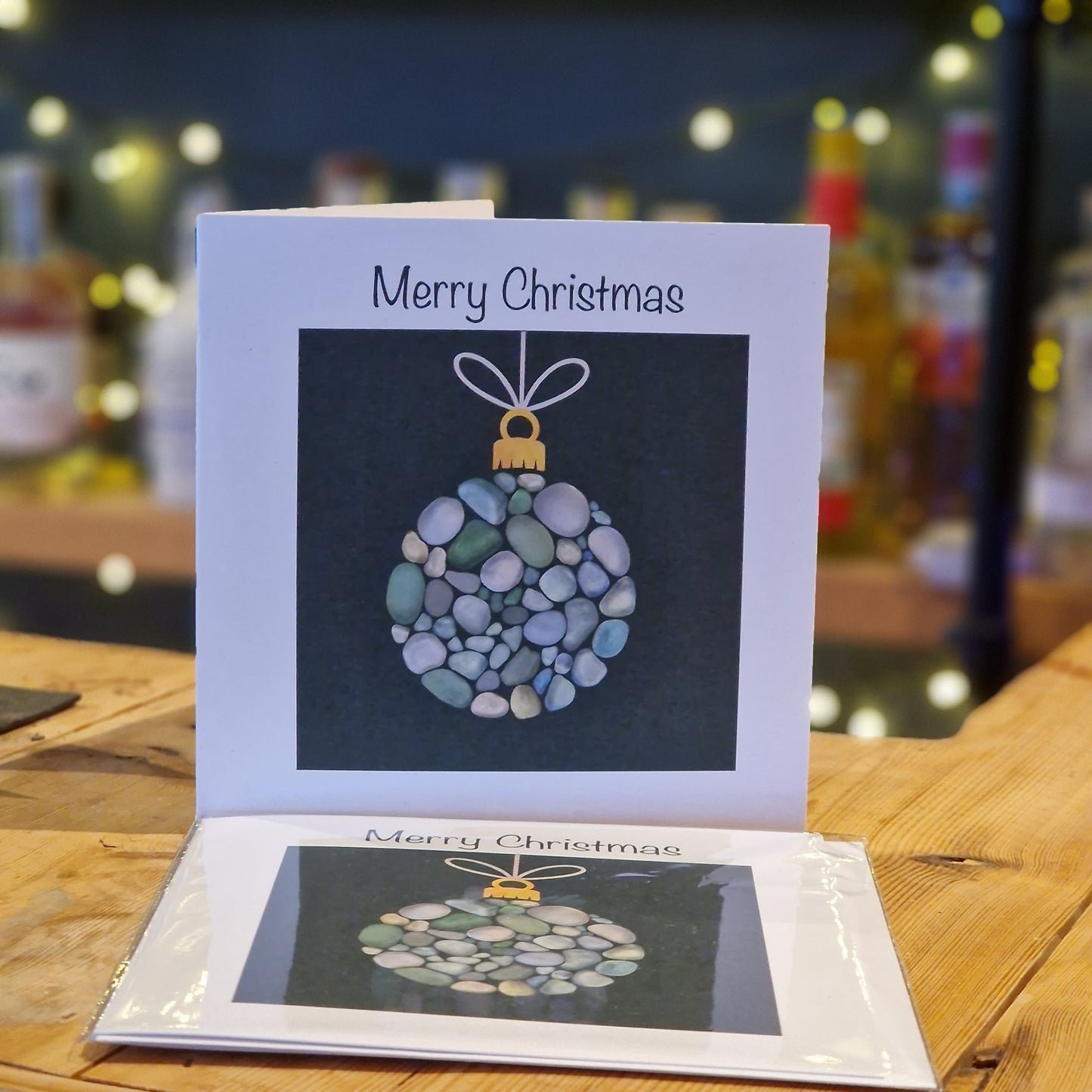 Sea glass Christmas Cards