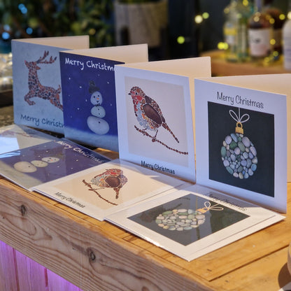 Sea glass Christmas Cards