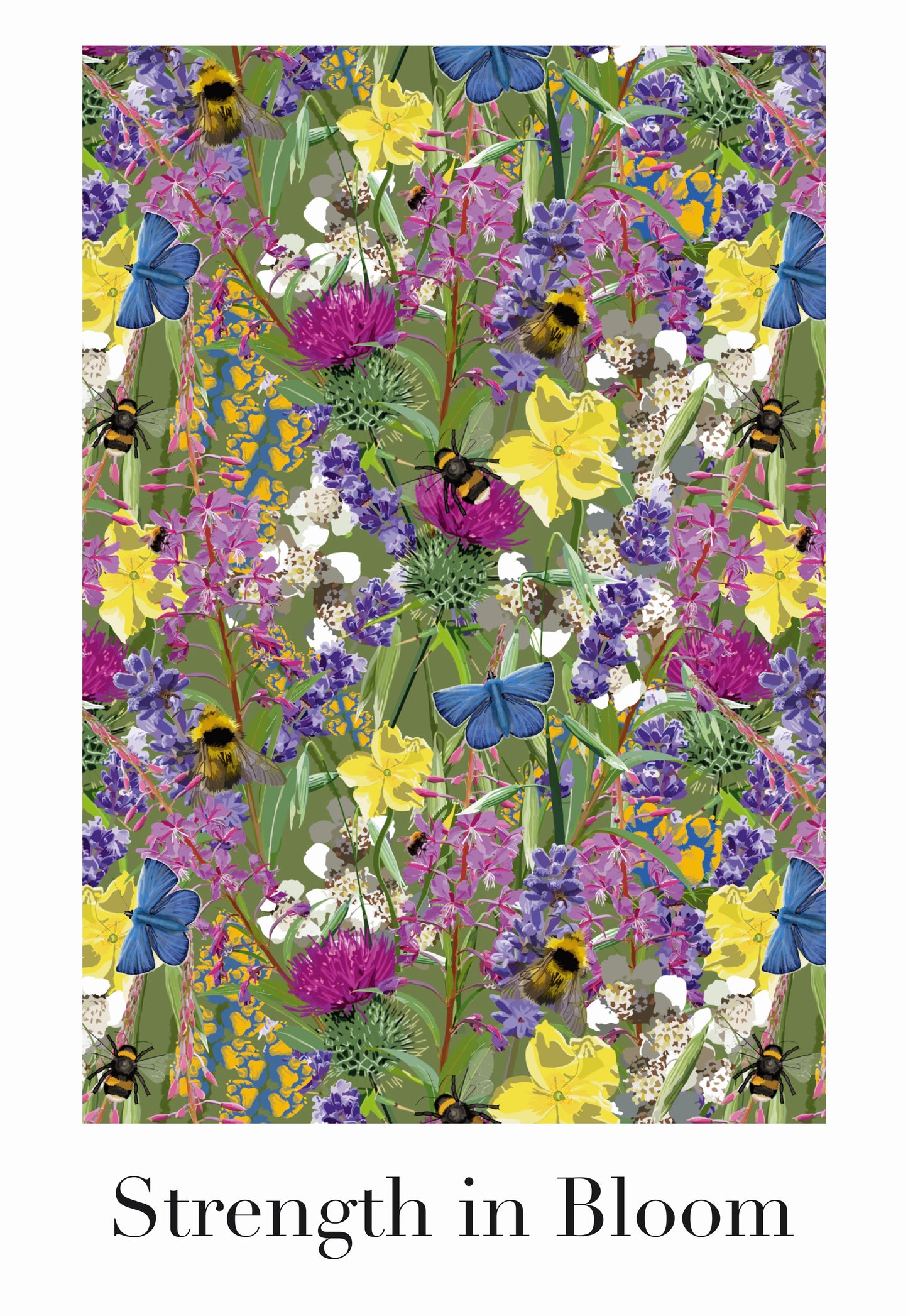 Strength in Bloom - Pattern Print
