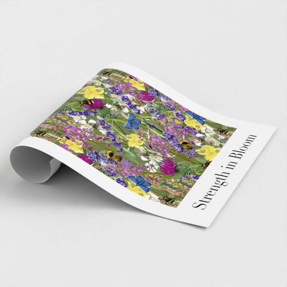 Strength in Bloom - Pattern Print