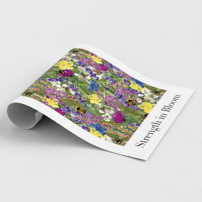 Strength in Bloom - Pattern Print