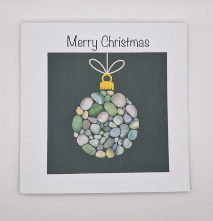 Sea glass Christmas Cards