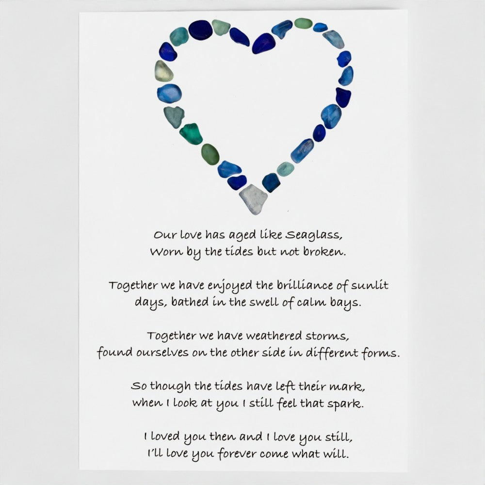 A Love like Seaglass - Greetings Card