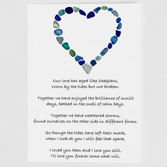 A Love like Seaglass - Greetings Card