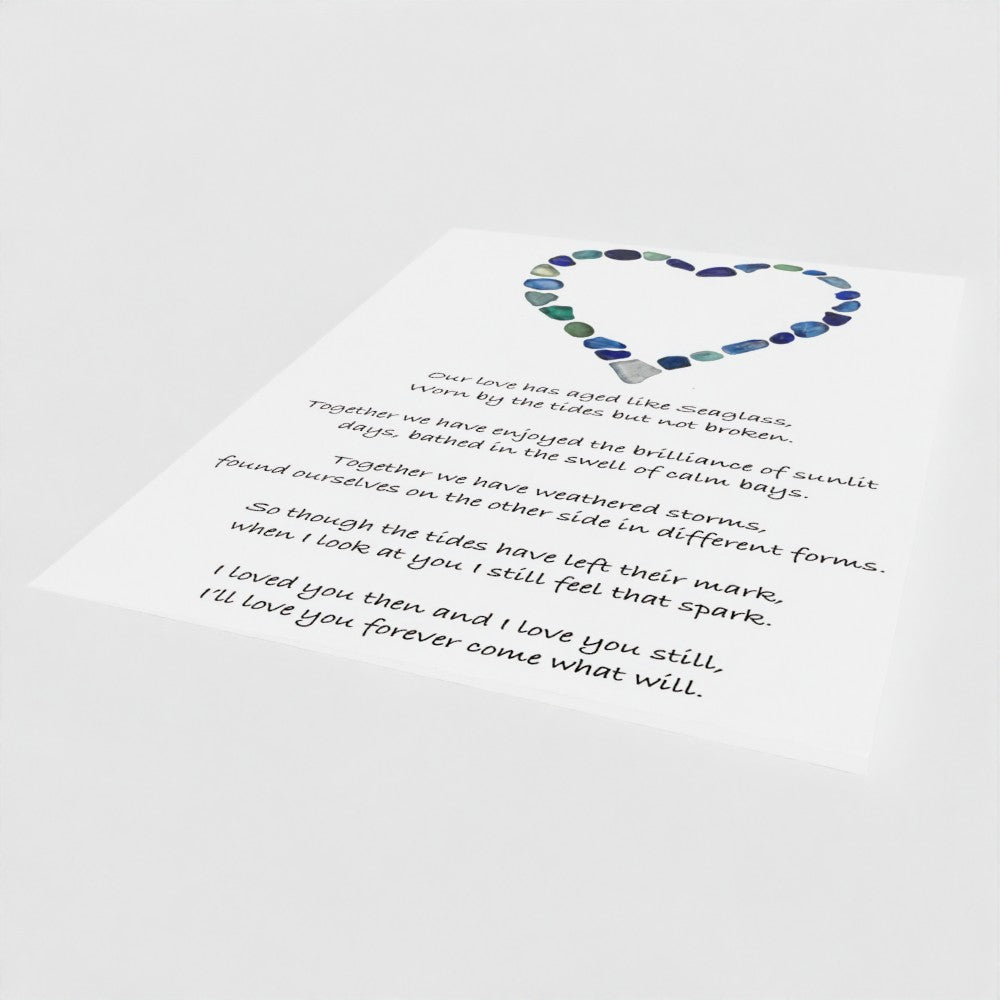A Love like Seaglass - Greetings Card