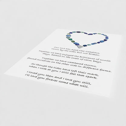 A Love like Seaglass - Greetings Card