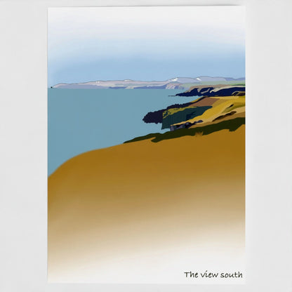 The View South – Caithness Coast A5 Blank Greeting Card | Scottish Coastal Art Card
